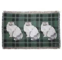 新品　松尾ミユキ　タペストリー ラグ　153×90cm lin 猫　ねこ　ネコ