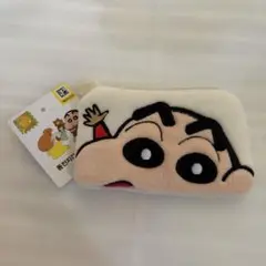 韓国限定　クレヨンしんちゃん　お顔　ポーチ　ダイソー　ミニポーチ