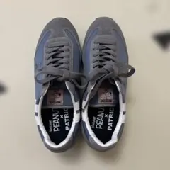 PEANUTS x PATRICK スニーカー グレー/ブルー　パトリック