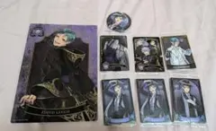 ツイステ フロイド ジェイド 缶バッジ ウエハース カード 寮服 式典 実験