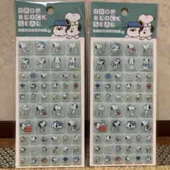 ４*豚様 スヌーピー ドロップブロックシール タイルシール 2セット