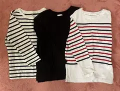 UNIQLO GU 長袖カットソー 3枚セット　110㎝　120㎝