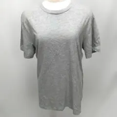 ZARA ザラ < L> Tシャツ グレー 半袖　無印　シンプル ◆１-1