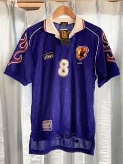 アシックスasics 1998年日本代表ユニフォーム No.8 中田英寿選手 1998 フランスW杯 日本代表ユニフォーム 中田英寿 背番号8 アシックス