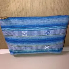 r*o様 八重山ミンサーポーチ　ブルー