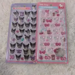 くろみ＆ハローキティ 3Dステッカーセット