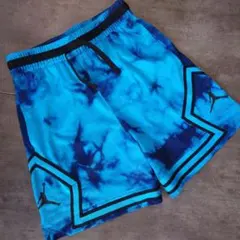 極美品 AIR JORDAN ダイヤモンドショーツ タイダイ ブルー