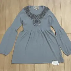 ゆかちゃん様　新品タグ付き】Rossa インポートロッサ　ビーズ　ニット　42