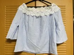 美品　ブラウス トップス　レース