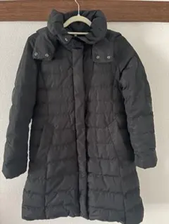 ブラックダウンジャケット M フード付き