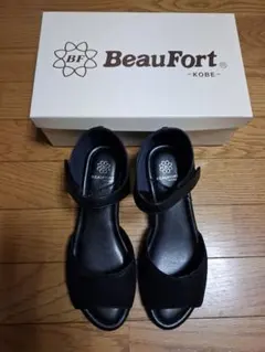 新品未使用　BeauFort　黒　サンダル　Lサイズ