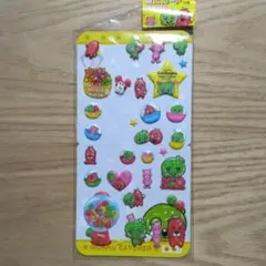 平成女子　ガチャピンぷっくり シール　ミニカード付き　おすそ分け