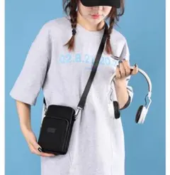 お財布ポシェット アームバッグ スマホケース 斜めがけ ナイロン 軽量
