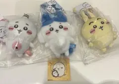 匿名配送 ちいかわ パラレルワールド マスコット ハチワレ ウサギ 3個 新品