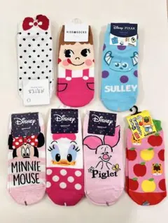ディズニーキャラクターソックス7足セット
