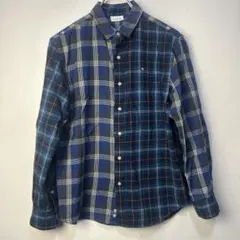 アーノルドパーマー　ネルシャツ　長袖チェック　ブルー