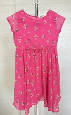 H＆M　キッズ　ワンピース　ピンク　花柄
