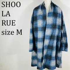 美品 シューラルー SHOO LA RUE ロングコート ブルー M【300】のサムネイル