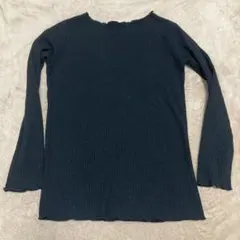 150 長袖 黒リブ ブランシェス