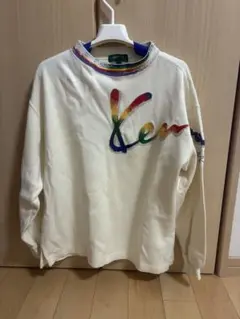 【希少】KENZO GOLF ケンゾー 90s 刺繍ロゴ スウェット レインボー