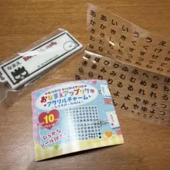 산리오 おなまえアップリケ風アクリルチャーム バッドばつ丸