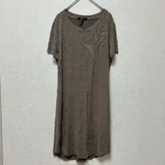 FOREVER 21 ストライプ 半袖ワンピース XLのサムネイル