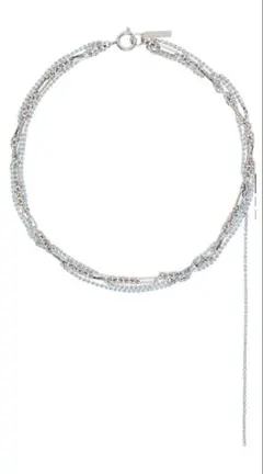 Justine Clenquet シルバーネックレス　ブルーチェーン