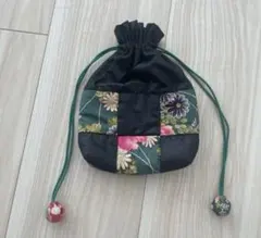 ハンドメイド　パッチワーク和柄巾着袋