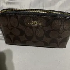 COACH コーチ シグネチャー ポーチ ブラウンのサムネイル