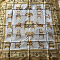 美品 ヴィンテージ グッチ GUCCI 大判 スカーフ 花柄 王室