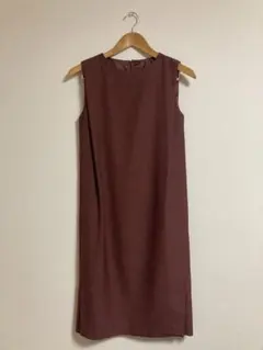Spick&Span ワンピース　フォーマル　ブラウン　膝丈　袖なし　春夏のサムネイル