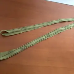 GUCCI 　グッチ　ロゴ入り　グリーン　リボン　220cm