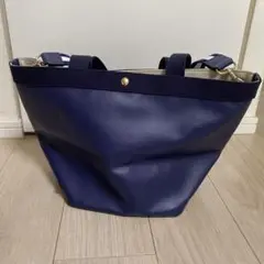 j,PRESS ネイビー トートバッグ 合成皮革