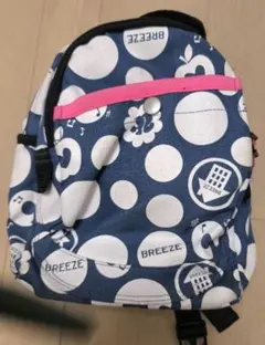 BREEZE ドット柄リュック ネイビー