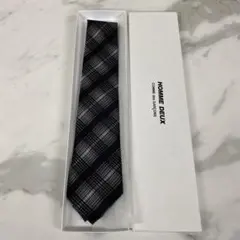 ＄　HOMME DEUX チェック柄ネクタイ