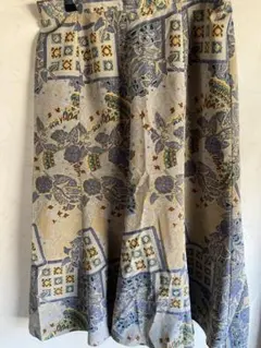 フレアスカート 多色 花柄