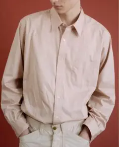 FOUNDOUR REGULAR COLLAR SHIRT PINK サイズ2