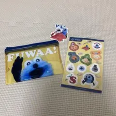 パペットスンスン　クリアポーチ&シール　ステッカーセット　スシロー