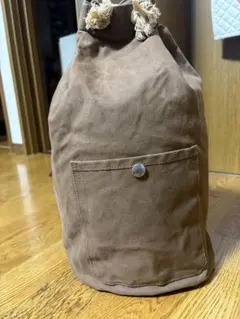 【レア】一澤帆布製 巾着型 ブラウンのサムネイル