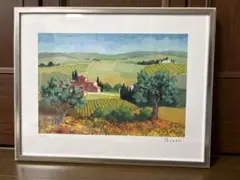 水彩画 ロッテンブーフ風景画 額装 - メルカリ