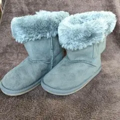 Hot Biscuits グレー キッズボアブーツ 17cm