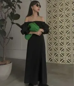Ameri BLACK TULLE WAVE TIERED DRESS - メルカリ