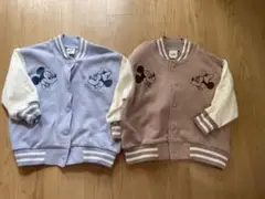 ミッキー ミニー アウター 90サイズ 2点セット　双子