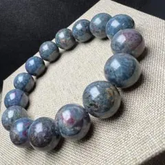 【82211】大玉 ルビーインカイヤナイト 15mm ブレスレットフックサイト