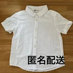 【H&M】　半袖シャツ　ホワイト EUR 92
