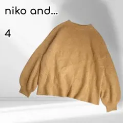 nikoand⋯　ハイネックニット　長袖　アルパカウール混