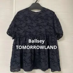 【美品】Ballsey マーガレットカットジャカード ウエストギャザーブラウスのサムネイル