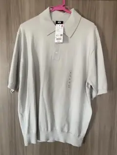 ウォッシャブルニットポロセーター
