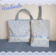 入学セット　手さげ　上履き入れ　ハンドメイド