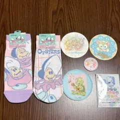 ヤングオイスター　靴下　ダッフィー&フレンズ　コースター　ワッペン　ディズニー